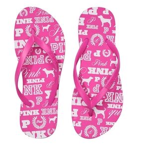 PINK Victoria's Secret Graphic Sandals